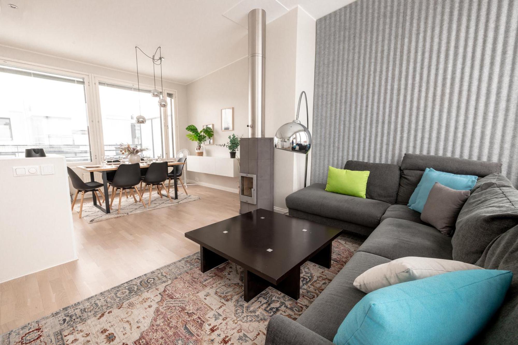 2ndhomes Stunning 2-story Penthouse With Sauna & 2 Terraces * Helsínquia